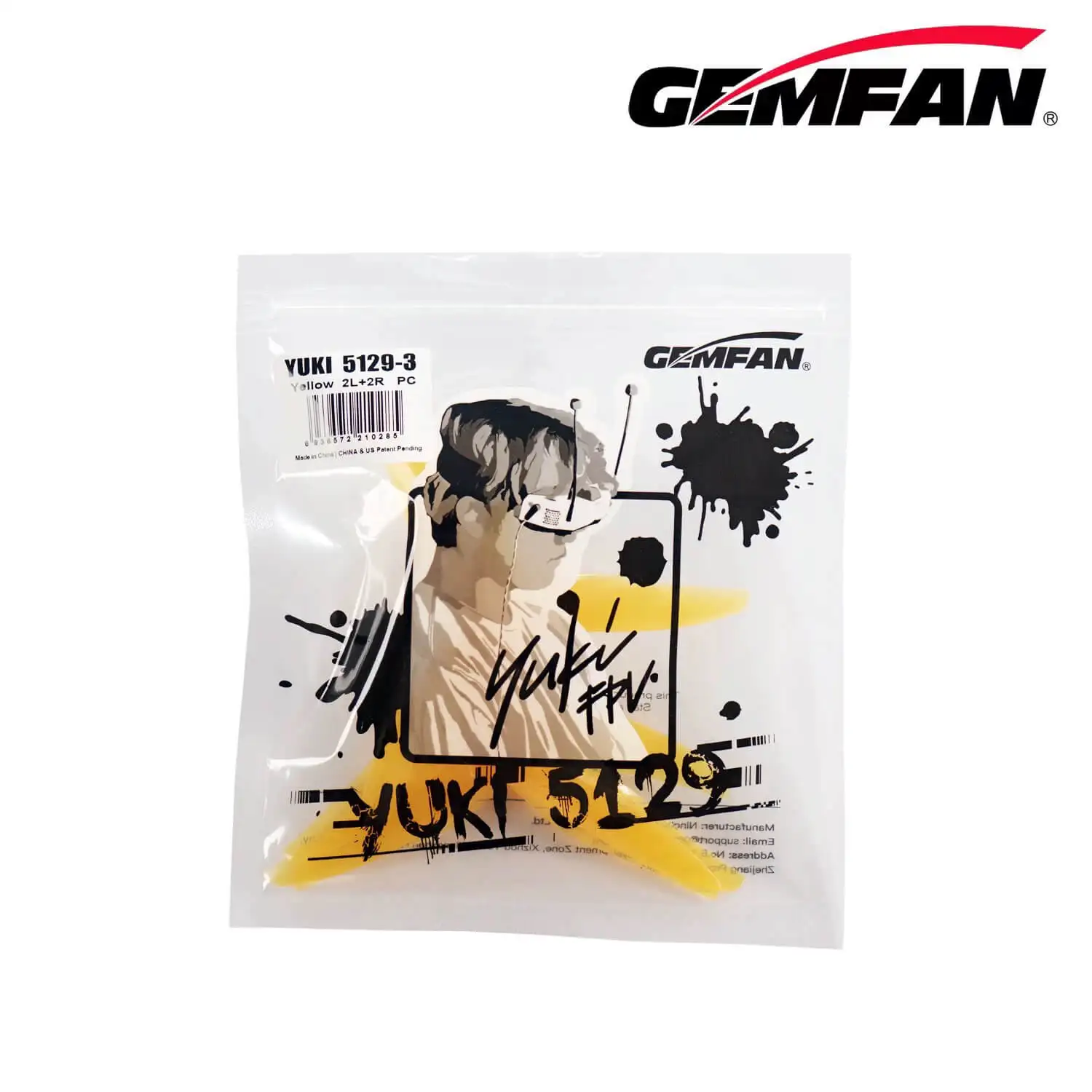 4Paris 8PCS Gemfan 5129 Prop 5 pollici YUKI elica a 3 pale per RC FPV Racing Drone 2306 2207 Motore Quadcopter Multirotore parti