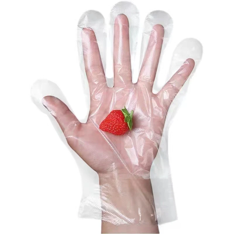 10/20 Pairs Transparent Disposable Gloves Plastic Oil proof One-off BBQ Cooking Gloves Independent packaging For Household Glove