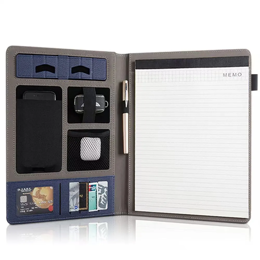 

2025 Contract File Folder A4 Conference Folder Memo Clipboard Negotiations Notepad Business Clipboard Writing Tablet Leather