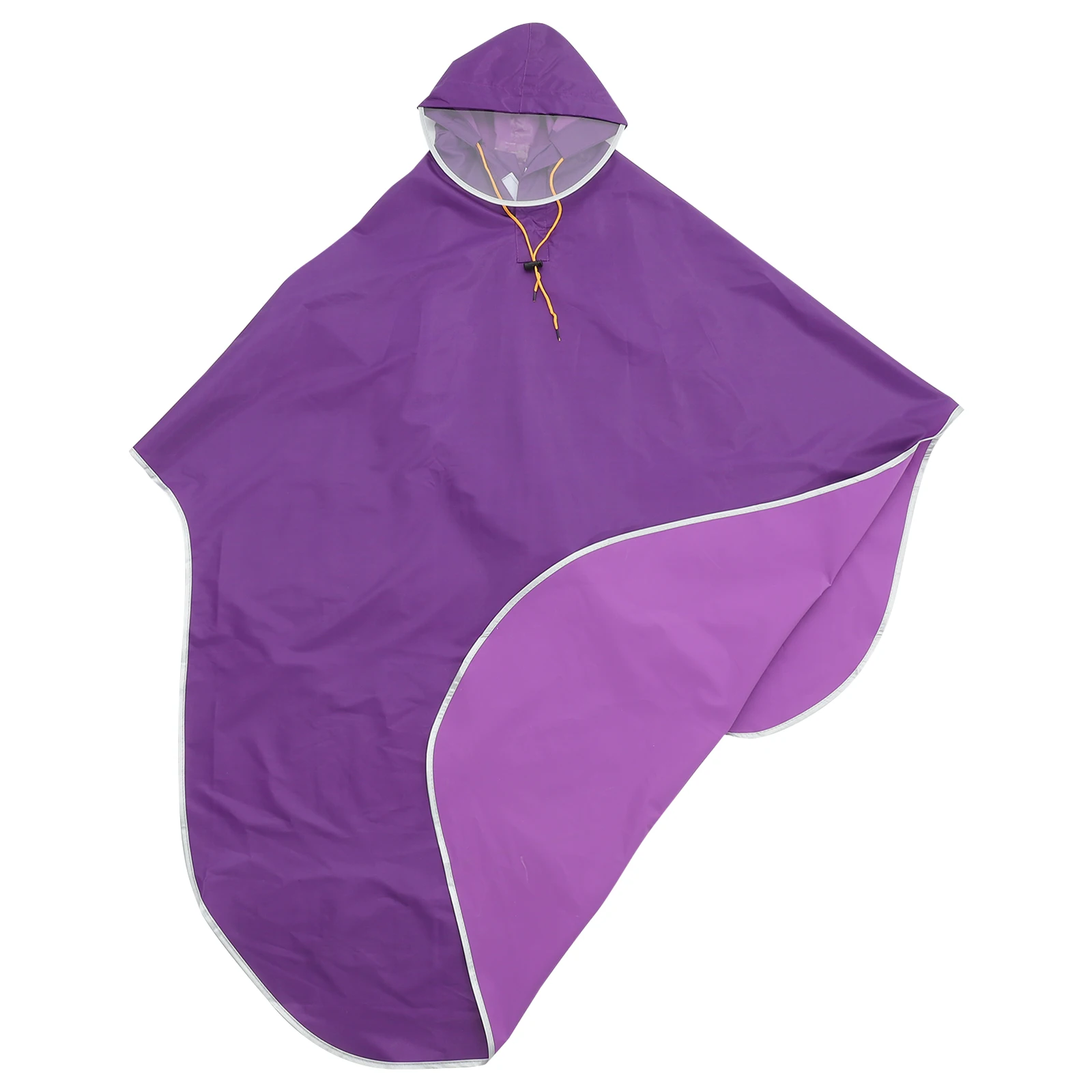

Bike Raincoat Lightweight Unisex Oxford PVC Waterproof Windproof Short Back Design Size Fits Most Riding Camping
