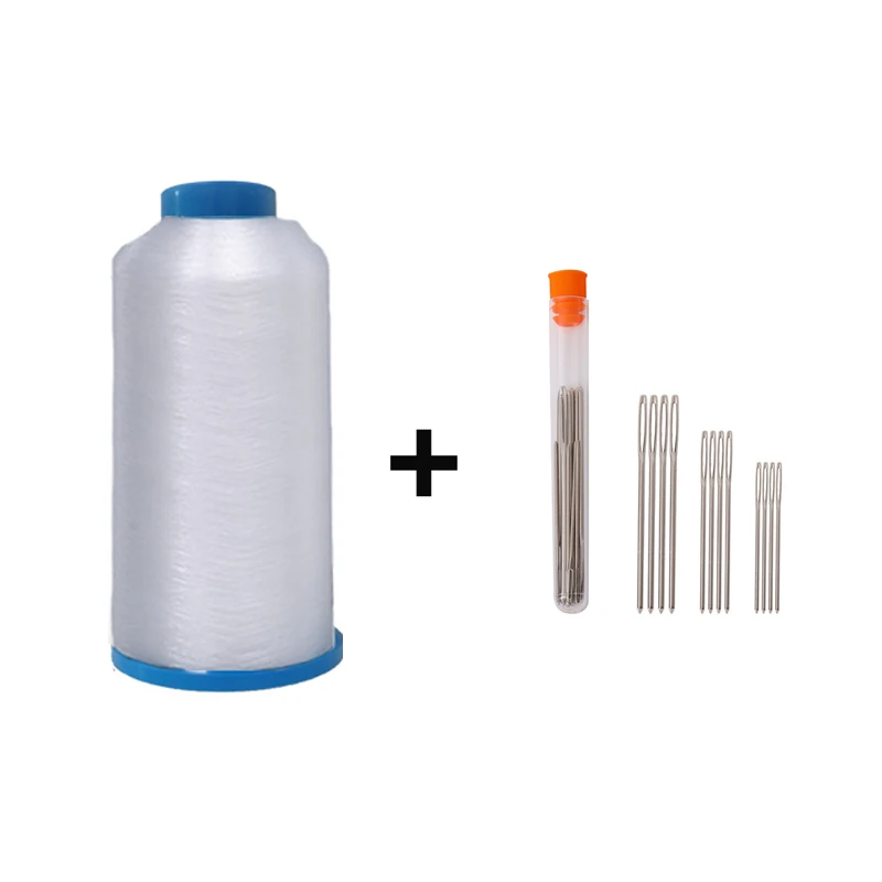 White Bonded Nylon Sewing Thread Both for Hand and Machine, 2100 Yard Size T70 #69 Non Loose Strand N66 Bondi Sewing Thread