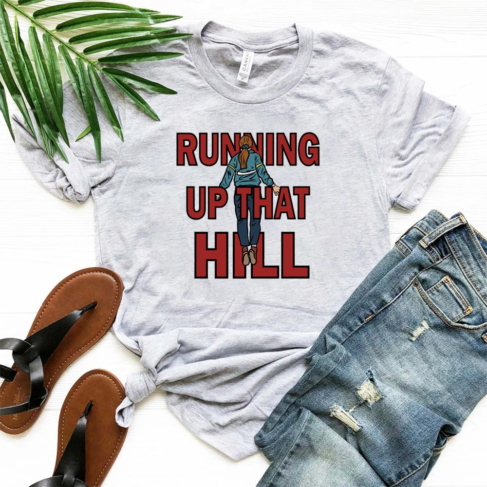 Retro Running Up The Hill Song Shirt Max’s Favourite Song Tee ST Inspired Max Mayfield T-shirt The Upside Down Tee TV Series Top