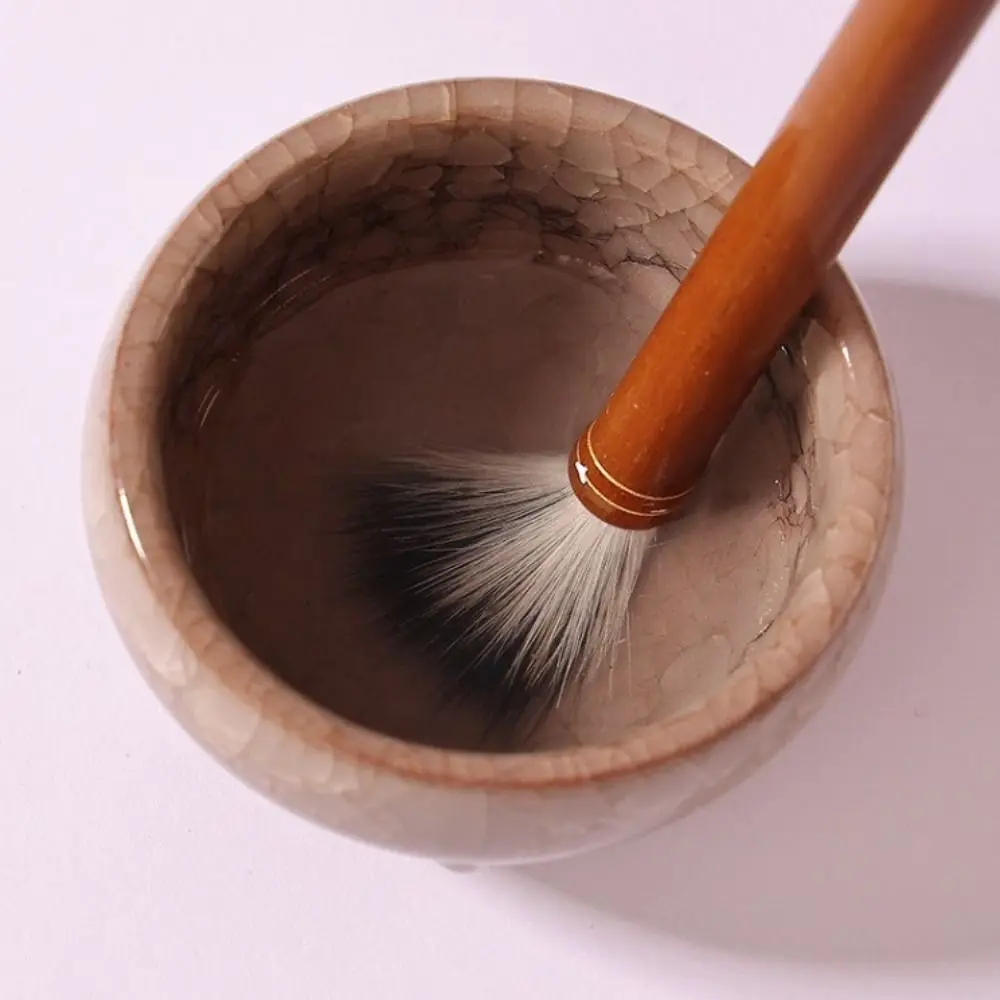 Oil Watercolor Chinese Calligraphy Brush Oil Painting Bamboo Scriptures Writing Brush Wolf Hair Art Paint Brush Practice