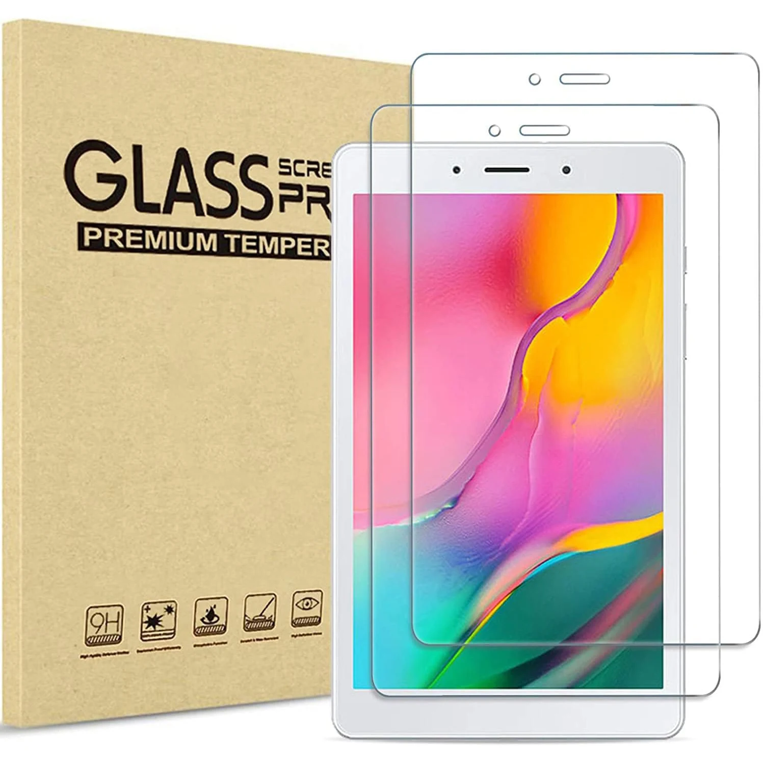 

2 шт. закаленное стекло 9H для Samsung Galaxy Tab A 8,0 дюйма 2019 SM-T290 SM-T295 прозрачная защитная пленка для экрана от царапин
