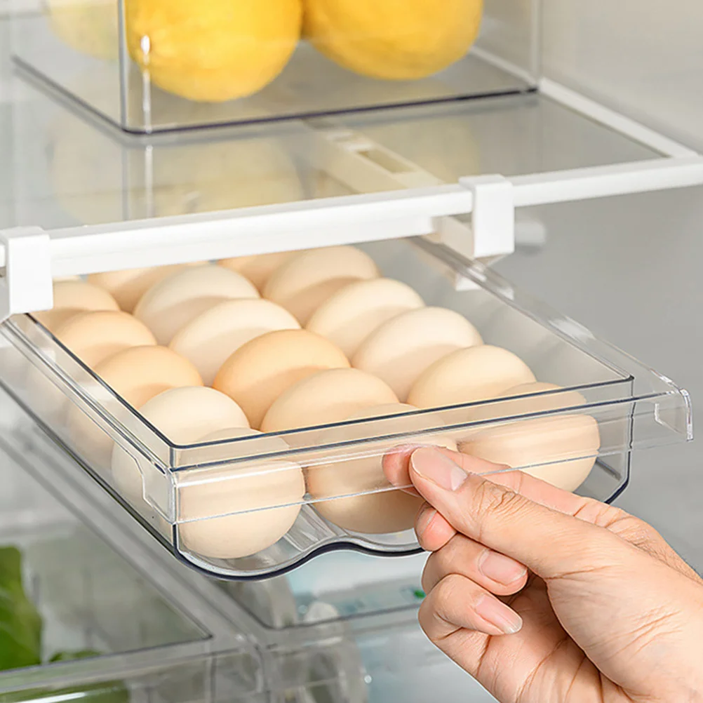 

Hanging Egg Drawer Refrigerator Organizer Container Dispensing Fresh Eggs Keep Fridge Tidy Perfect Gift Idea Holder Box