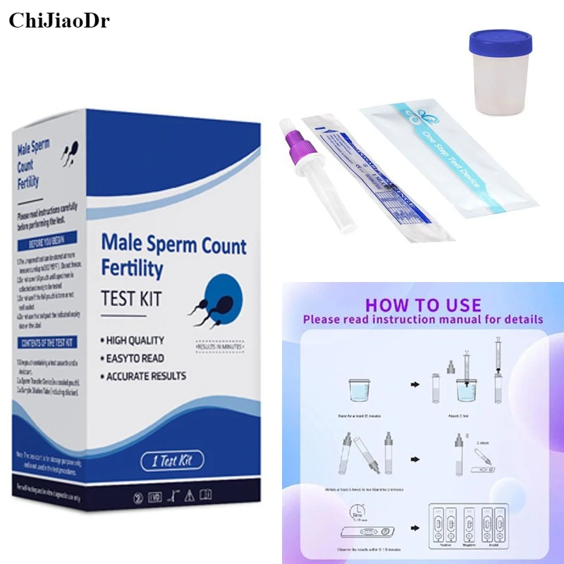 

Quick Self Test Kit for Male Sperm Count and Fertility Test Kit 1PCS Pregnancy Sperm Vitality Concentration Test Paper