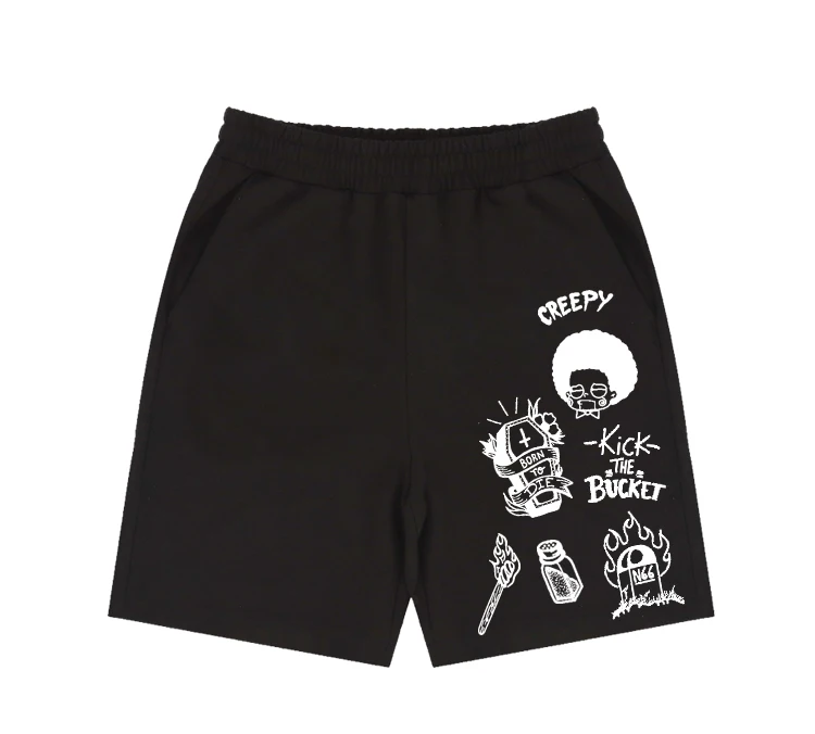

American Vintage Oldschool Tattoo Print Shorts Street Jazz Sweatpants Summer Men and Women Wear Boys Girls Men's Women's