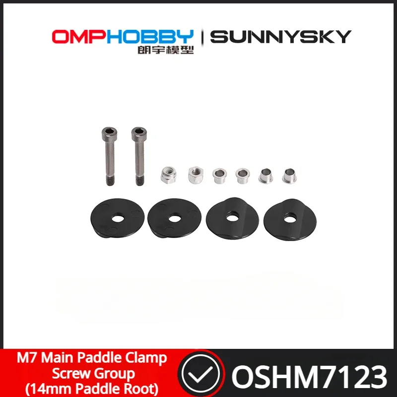 OMPHOBBY M7 RC Helicopter Spare Parts Main Paddle Clamp Screw Group(14mm Paddle Root) OSHM7123