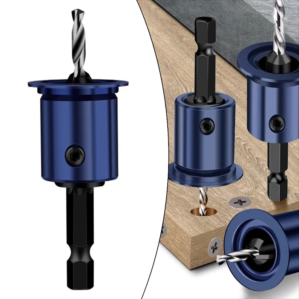 8mm Shank Drill Bit Core Limiter Countersink Drills Router Bit Woodworking Woodworking Drill Bit Drilling Holes