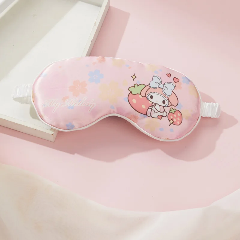 Sanrio Hello Kitty Portable Sleep Mask Cute Anime Cartoon Kuromi Cinnamoroll Siesta Shading Eye Protection Travel Patch Gifts