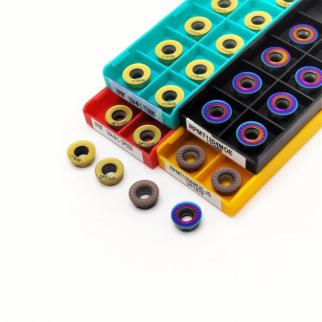 RPMT1204-M-C TT9080 DP5320 MOE LD986 JS VP15TF Carbide Insert turning tool Indexable Milling tool insert RPMT1204 turning insert