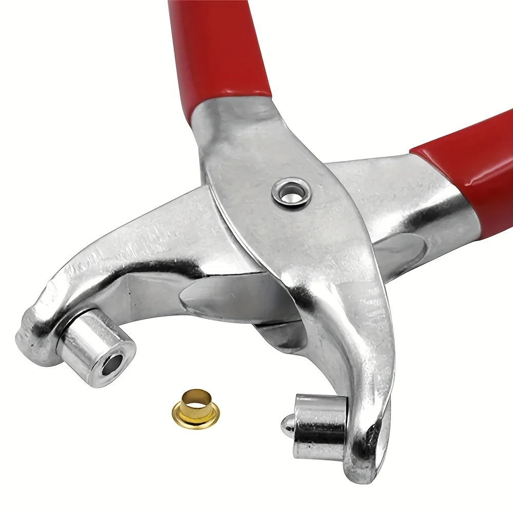 مجموعة كماشة العقص الجلدية ، أداة يدوية للحرف اليدوية الجلدية ، 40 فتحات العقص ، مطلي بالكروم #5