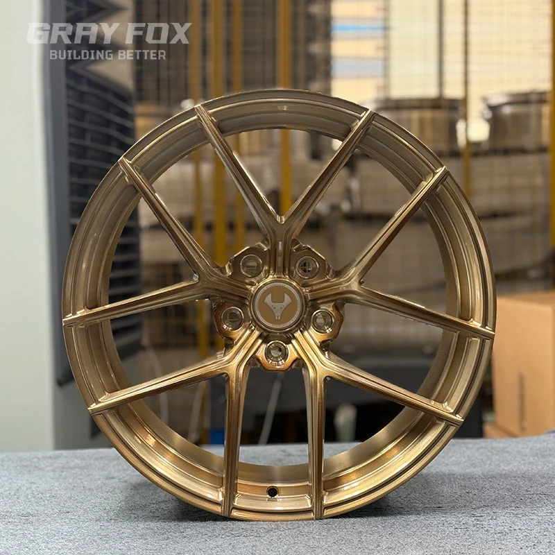 18-20 Inch 5X112 5X114.3 5X120 Concave Brushed Polished Gold Forged Wheel Rims High Performance Car Wheels