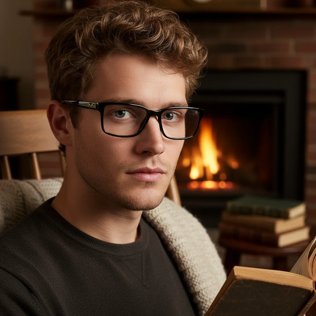 

VZONE Aesthetic Lenses Glasses Frame for Men Acetate Geometric Floral Temple One Piece Molded Minimalist For Daily Use Comfort