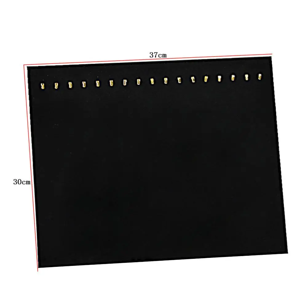 17 후크 목걸이 디스플레이 보드 부드러운 벨벳 쥬얼리 주최자 트레이 팔찌 공예 박람회 디스플레이 스탠드 여성 주최자 쥬얼리