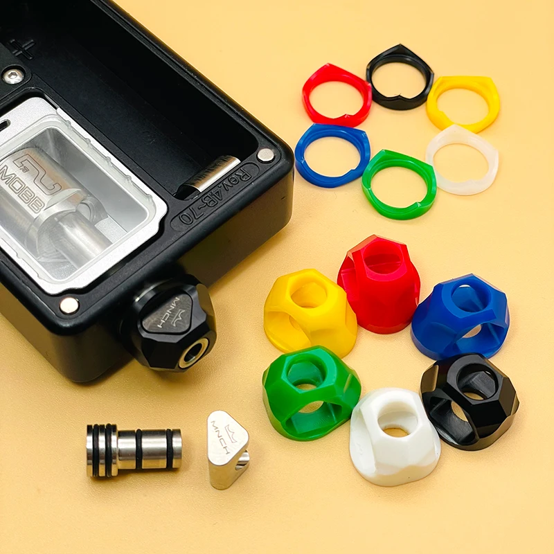 Chế Độ Quân Chủ Mạng 2 Phong Cách 510DripTip Cho BB/Phôi Hộp Và Chế Độ Quân Chủ POM Màu Vòng 316SS PC POM PEI nhìn Trộm Chất Liệu