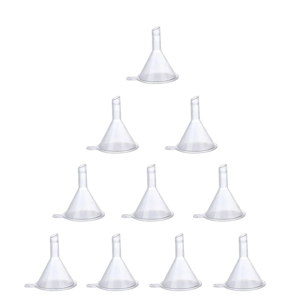 

10pcs Small Plastic For Perfume Diffuser Bottle Mini Liquid Oil Funnels Labs Creative hot sale Kitchen Gadgets