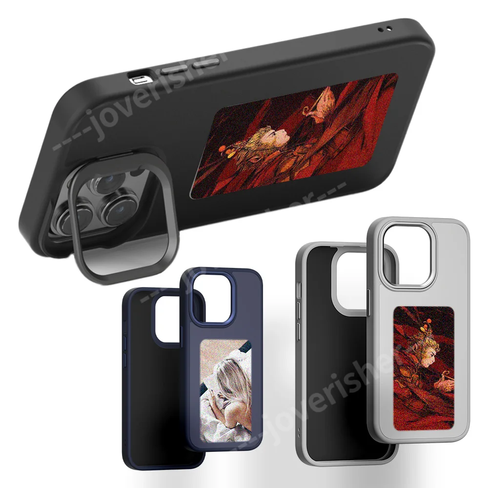 

NFC DIY Подставка для чернил для изображения, чехол для телефона, кронштейн для iPhone 15, 14, 13 Pro Max, чехол-держатель для экрана, чехол для телефона, защита от мультяшных чернил