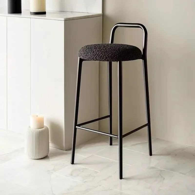 

Designer Back Bar Chair Modern Simple Counter High Quality Unusual Bar Stools Reception Desks Creative Chaise De Bar Furniture