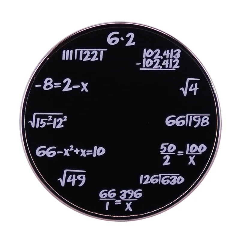 Unique Math Formula Button Brooch The perfect Gift For A Math Teacher