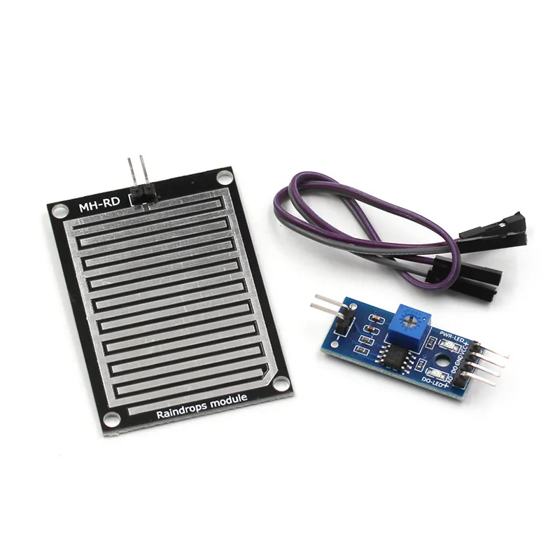 6pcs Raindrop Rain Water Sensor Module High Sensitivity Leaf Moisture Detector for Arduino Weather Station