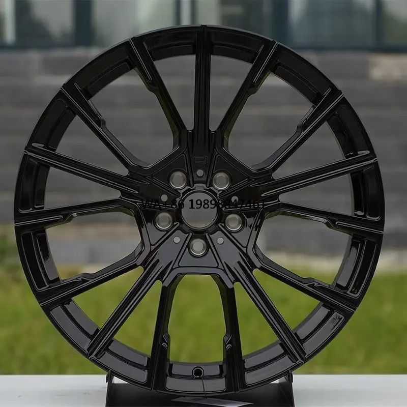 

Кованые диски премиум-класса 18-22 дюйма для внедорожников и спортивных автомобилей, глянцевое черное покрытие, разноширокие диски