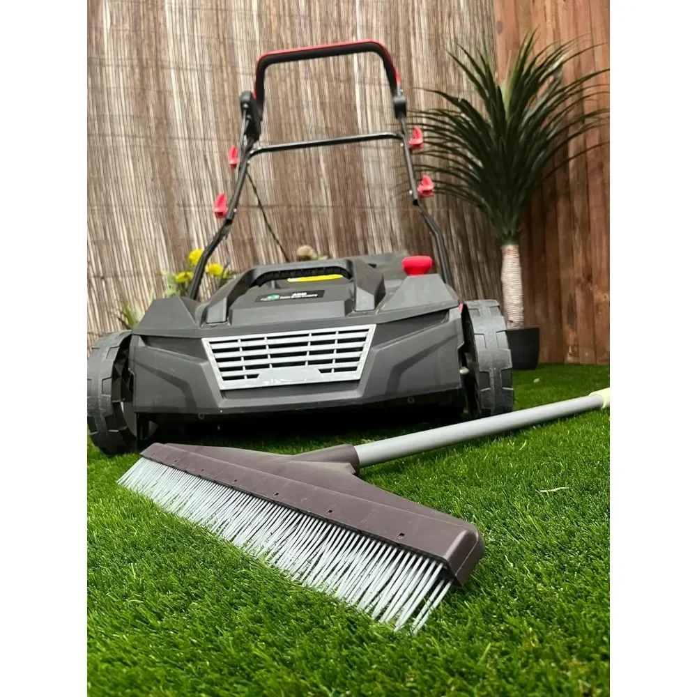 

A Lawn Brush/Broom Sweeper Twin Pack 1800w & Artificial Grass Rake - Synthetic Turf Rake