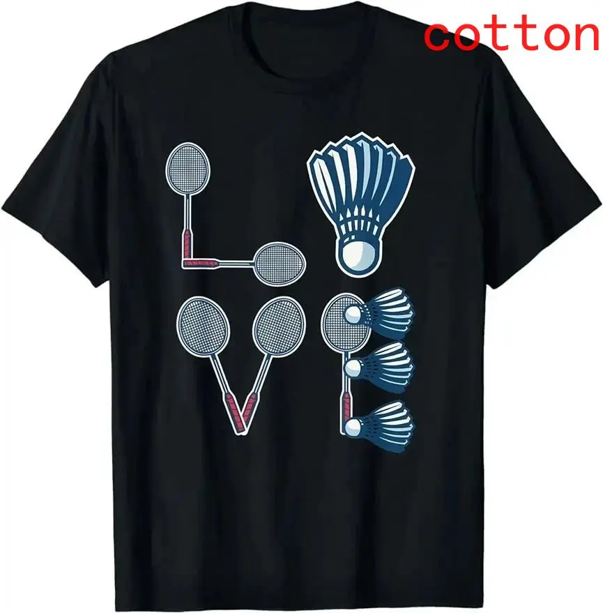 Fun and Stylish Fitness T-shirts for Badminton Enthusiasts, Team Players, Coaches, and Women.Summer Streetwear Graphic T Shirts