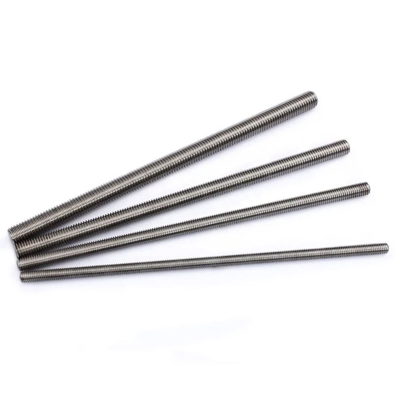M2-M20 304 Stainless Steel Full Thread Rod  Screw Rod  Headless Bolt Thread  Full Threaded Stud