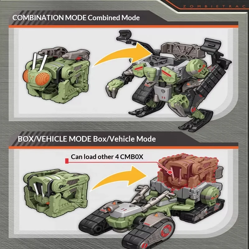 52TOYS Beastbox Zombie Crawler Transforming Mecha Toy, modèle fini original chinois, figurine d'action de collection pour collectionneurs