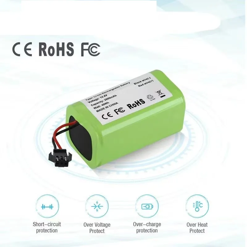 14.4V 2800mAh Battery For eufy RoboVac 15C 15T 25C 30 30C 35C MAX G10 G15 G20 G30 Hybrid Edge Robot Vacuum Cleaner Parts