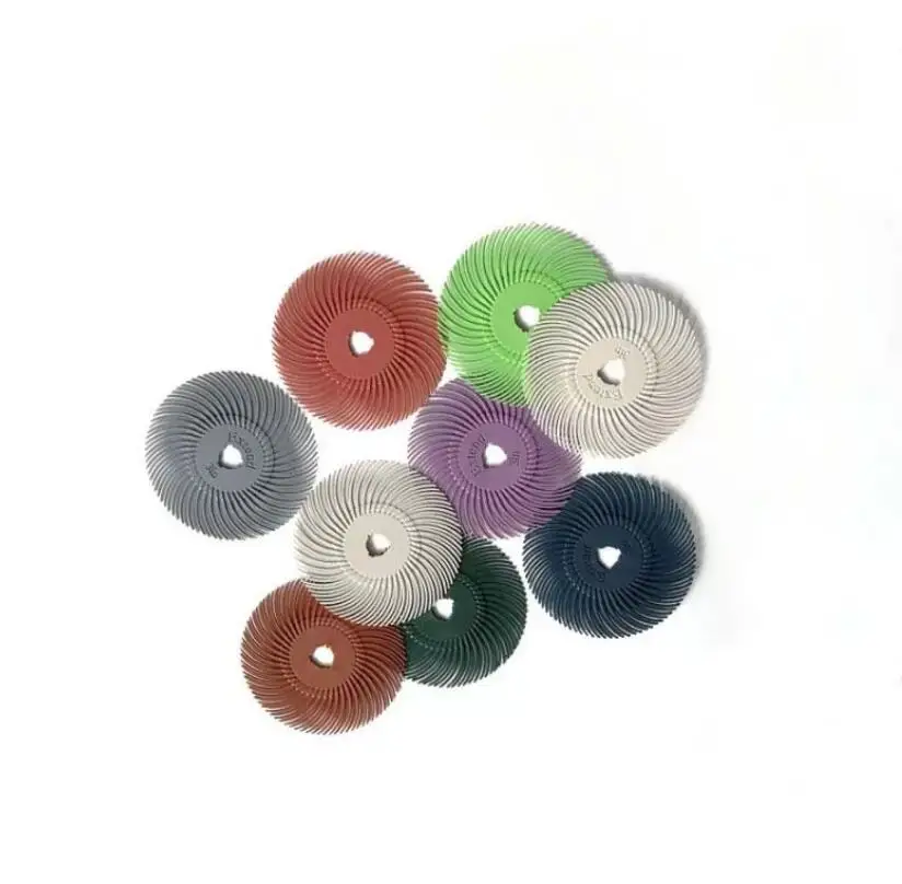 10pcs 75mm Gold Spiral Disc Radial Abrasive Brush Wheel for Dremel Rotary Tools Jewelry Polishing And Finishing Accessory