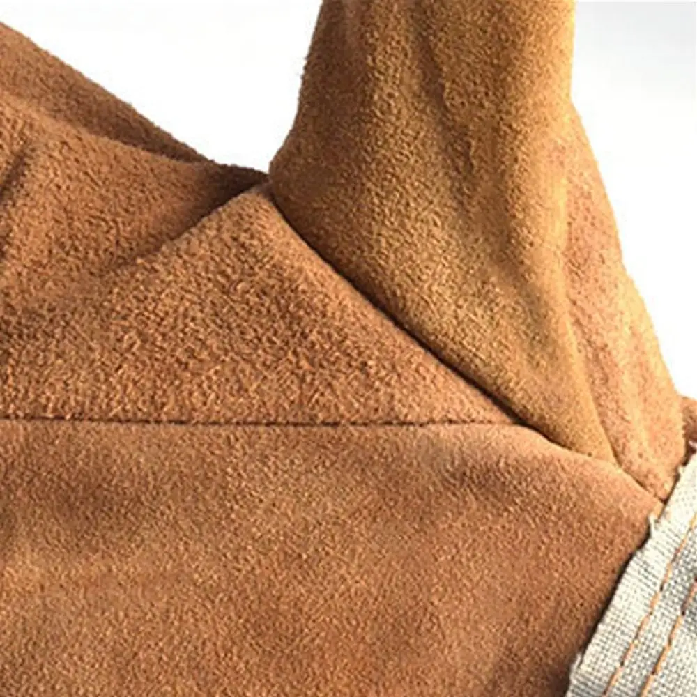 

1 Pair Abrasion Resistant Leather Work Gloves Labor Protection Thickened Gardening Gloves Heat Resistant Puncture Resistant