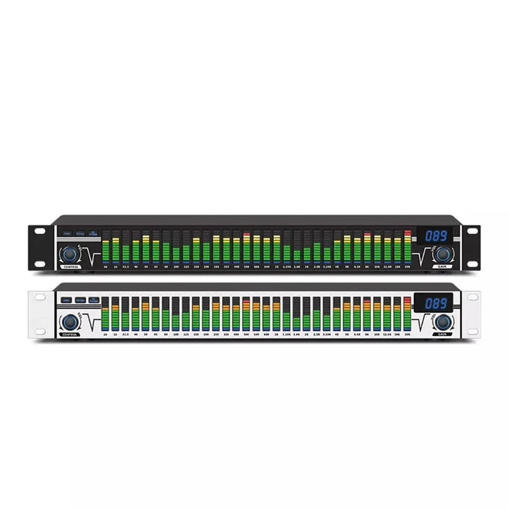 SenMicre EQA31 Equalizador Digital Profissional Equalizador Gráfico LED Processador de Som Áudio Sistema de Som Equipamento de Dj Equalizador de Áudio