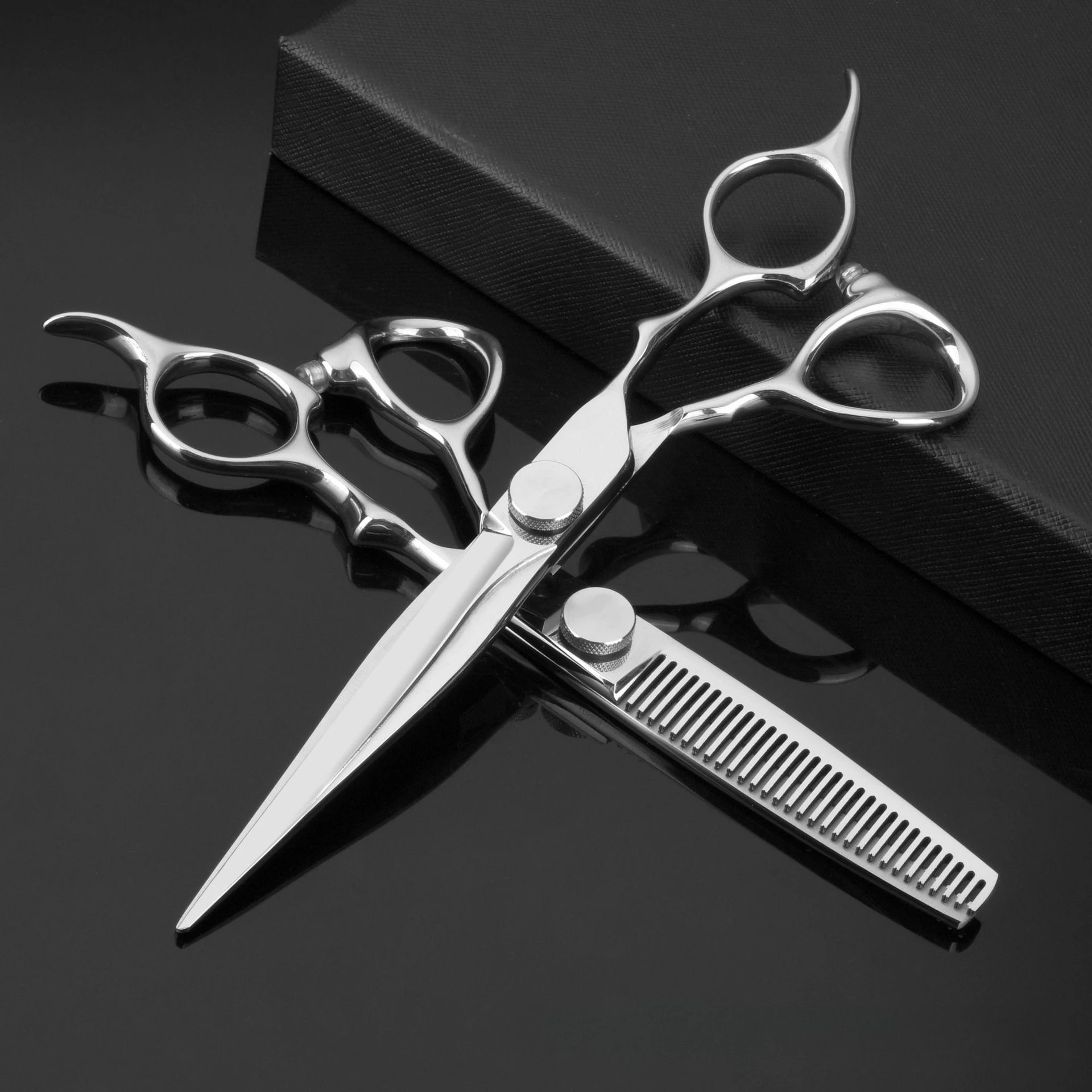 Hairdressing Scissors, Hair Salon Stylist, Haircutting Scissors, Flat Scissors, Tooth Scissors Set,Hair Salons Professional