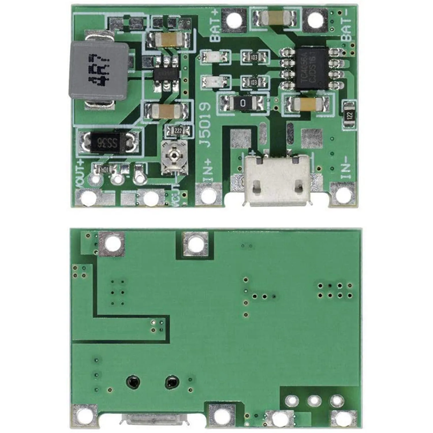 Cargador de batería de iones de litio, módulo Boost de 18650 V a 5V y 9V, USB 3,7, 5 piezas, 2a