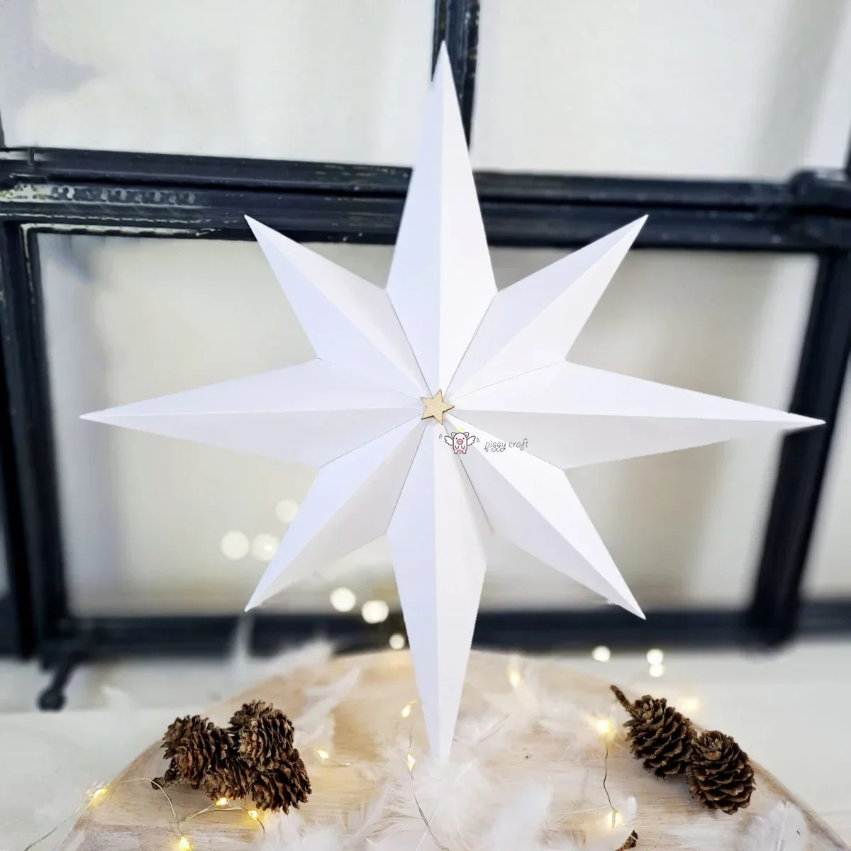 

Piggy Craft metal cutting dies cut die mold 3D folding star box Scrapbook paper craft knife mould blade punch stencils dies