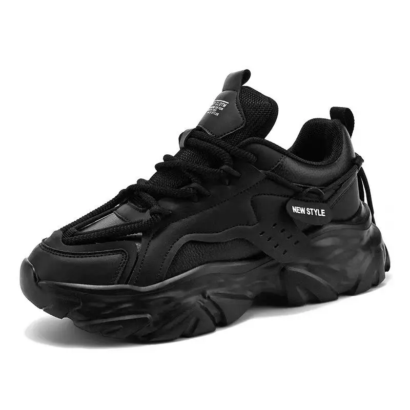 

Men Casual Sneakers White Fashion Casual Sports Shoes Men Autumn New Leather Lace-up Comfortable Running Shoes Zapatillas Mujer