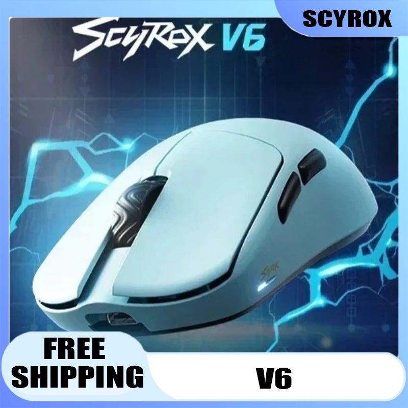 Scyrox V6 Kabellose Maus PAW3950, geringe Latenz, leicht, ergonomisch, Esports-Gaming-Maus, anpassbar, PC-Gamer-Zubehör, Geschenke