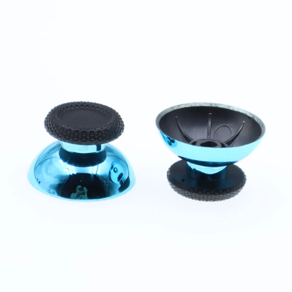 2 قطعة ثلاثية الأبعاد عصا التحكم التناظرية قبعات الكروم متحكم الأصابع xbox one قبضة غطاء زر Thumbstick غطاء استبدال لوحدة تحكم PS5 #3