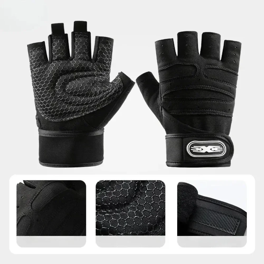 

Outdoor Sport Gloves for Men Women Wrist Guard Fitness Gym Cycling Hiking Boxing Exercise Training Workout Long Wrist Fingerless