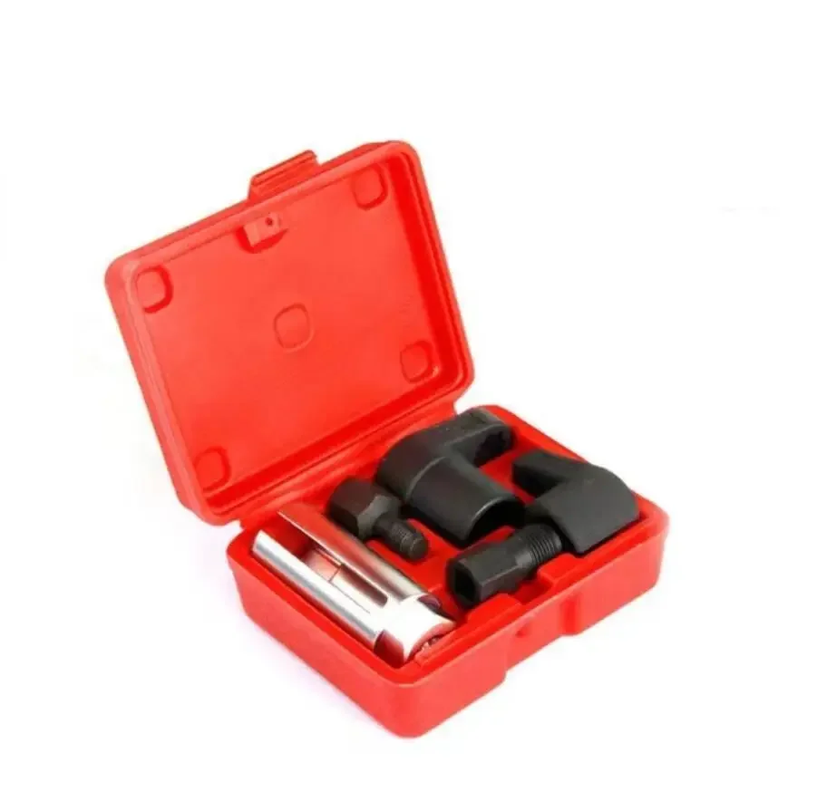 

5pcs Oxygen Sensor Wrench Kit Thread Chaser Tool Fit for Auto O2 Socket Removal Install Offset Vacuum Sensor Socket