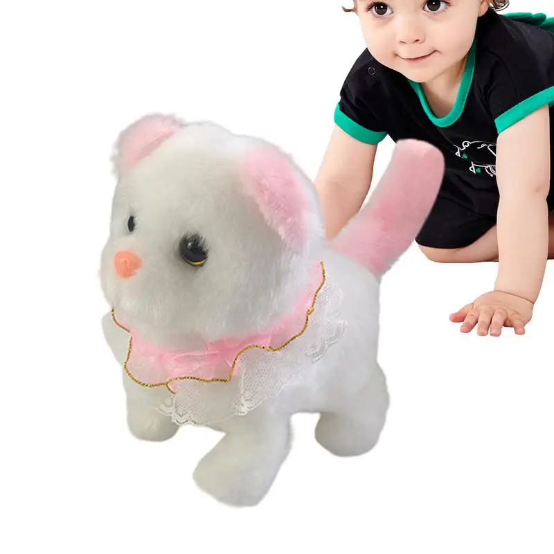 Jouet Électronique en Peluche pour Chat, Accessoire Interactif pour Enfant Garçon et Fille