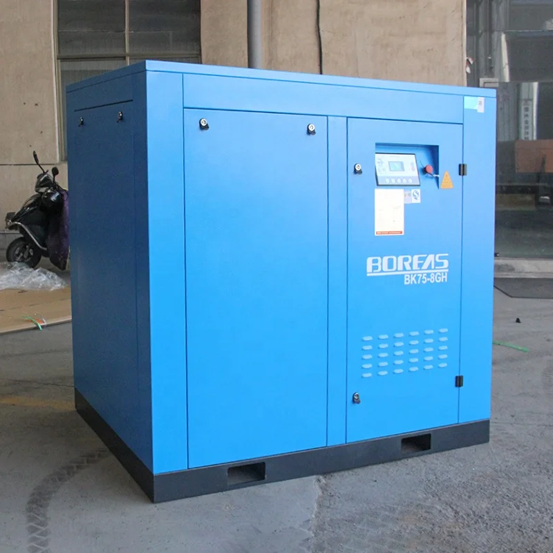 High quality energy saving 75KW direct driven kaishan screw air compressor 8bar 10bar with ce