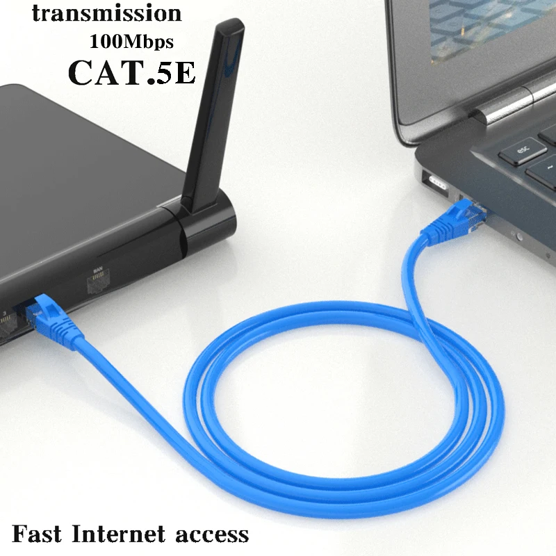RJ45 Ethernet Cable Internet Cable Patch Outdoor LAN Wires Connection PC