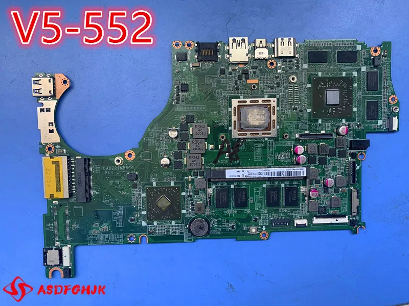 Original FOR ACER Aspire V5-552 DA0ZRIMB8C0  Laptop Motherboard WITH CPU  100% Perfect Work