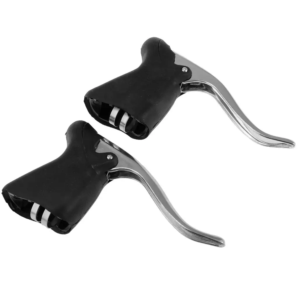 1 Pair Aero Lever Road Bike Brake Levers Drop Bar Brake Levers Replacement Bicycle Tool Fixie Bicycle Brake Handle 22.2 - 23.8 m