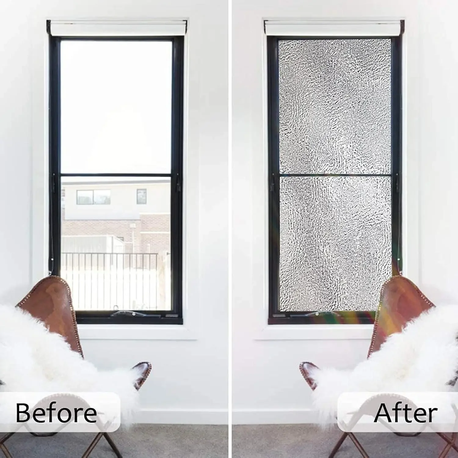 Privacy Window Film Decorative Glass Door Film,Static Cling Window Tint,No Glue Removable Anti UV for Home and Office Decoration