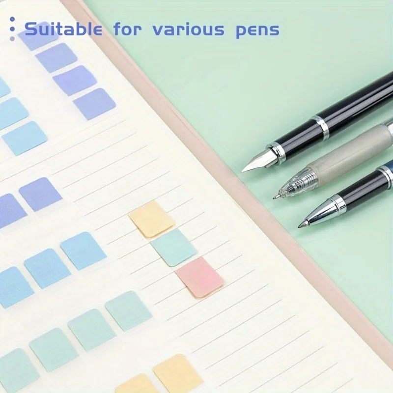 مجموعة علامات تبويب الفهرس اللاصق من DELI مكونة من 50-160 ورقة مع 3 أحجام علامات الصفحة لملفات أجهزة الكمبيوتر المحمولة واللوازم المدرسية المكتبية