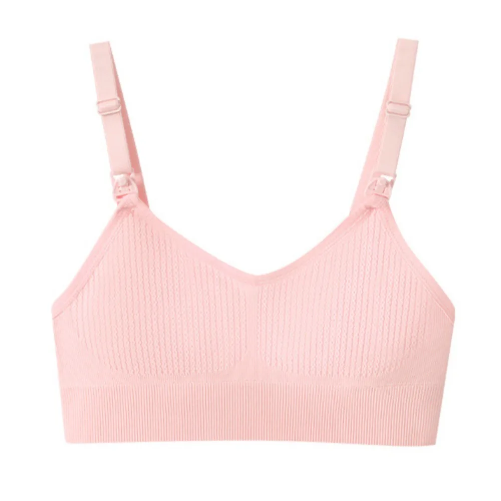 Comfortable Nursing Bras Anti Sagging Soft Breastfeeding Underwear 3D Support Without Steel Rings Seamless Maternity Bra Women